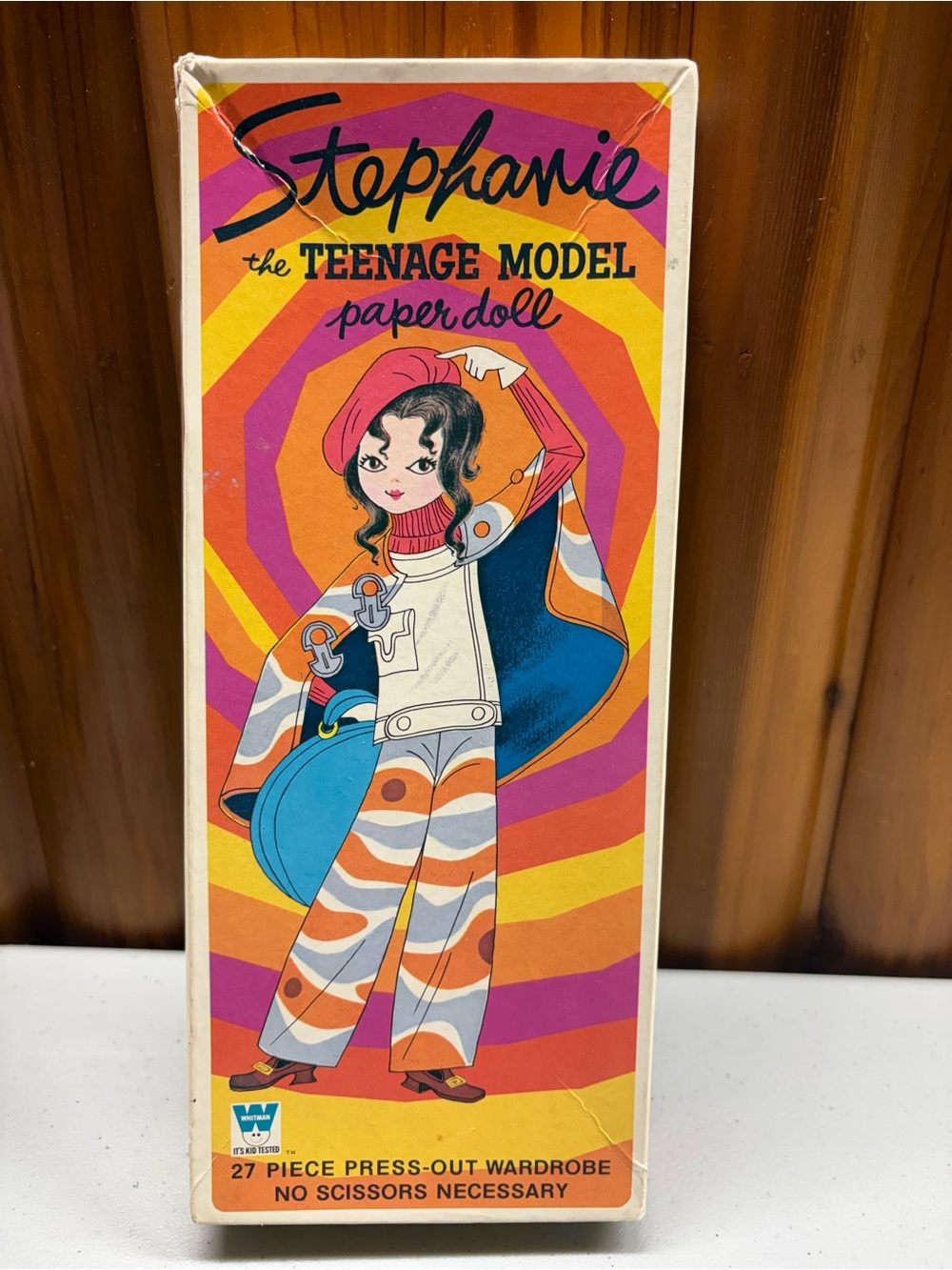 Vintage Whitman Stephanie the Teenage Model Paper Doll 1969 Groovy Hip 60s